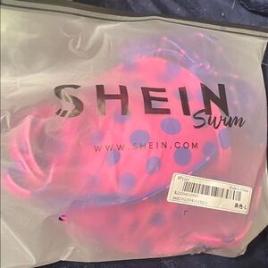SHEIN Vibrant Pink and Blue Swimwear